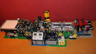 Illustration for article titled Lego Mischief Machine Automatically Folds and Throws Paper Airplanes